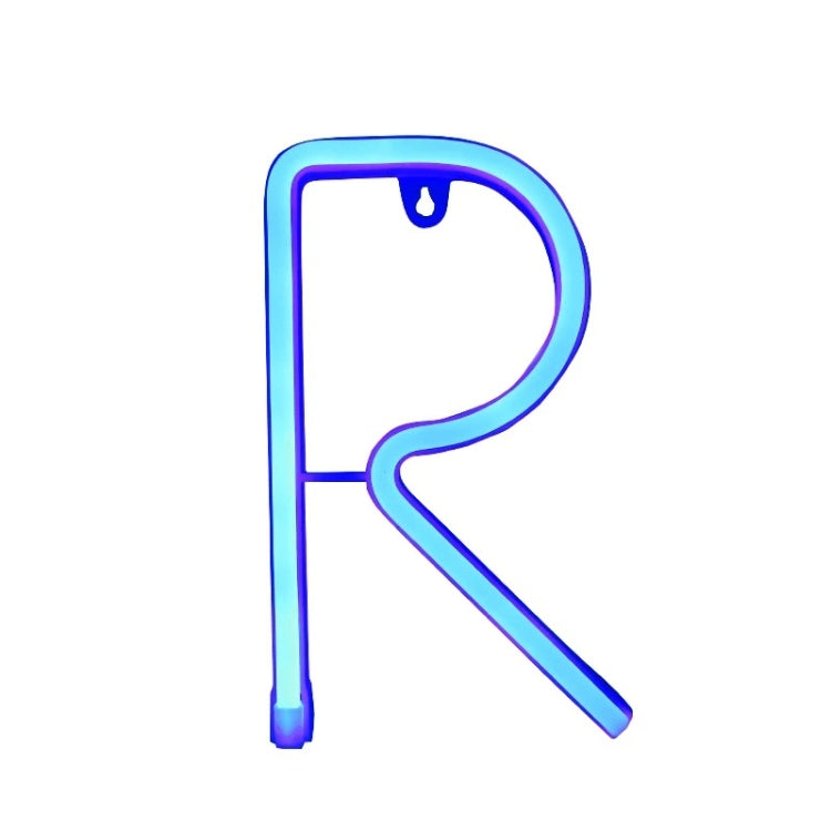 Blue Letter Number Neon Lights Holiday Decoration Lights, Letter A, Letters B, Letter C, Letter D, Letter E, Letter F, Letter H, Letter I, Letters L, Letter N, Letter O, Letter R, Letter U, Number 2, Number 3, Number 4, Number 5, Number 6, Number 7    ...