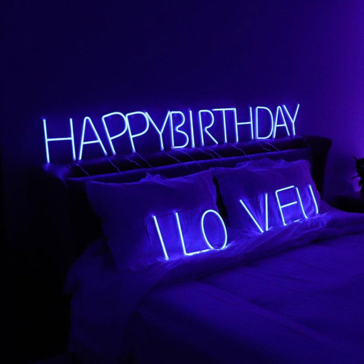 Blue Letter Number Neon Lights Holiday Decoration Lights, Letter A, Letters B, Letter C, Letter D, Letter E, Letter F, Letter H, Letter I, Letters L, Letter N, Letter O, Letter R, Letter U, Number 2, Number 3, Number 4, Number 5, Number 6, Number 7    ...