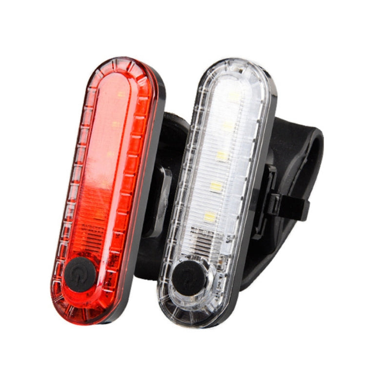 Bicycle Charging Waterproof Warning Light, Red, White