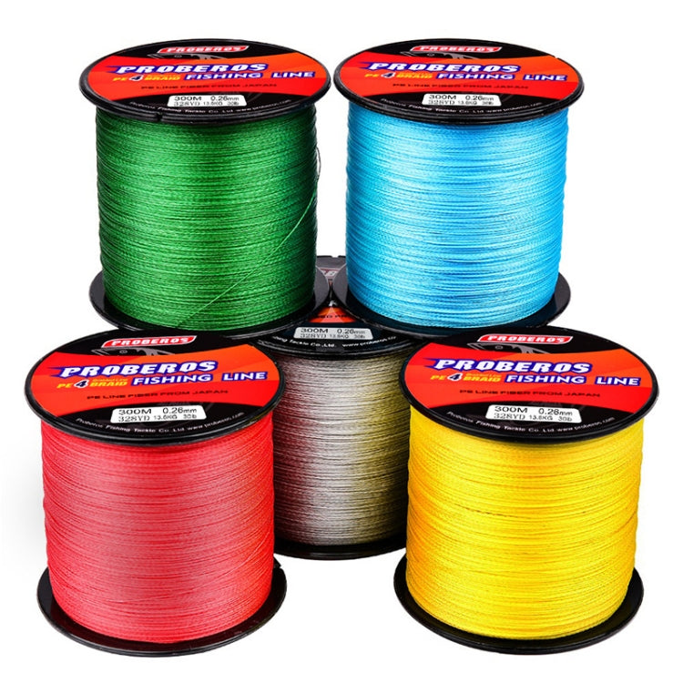 PROBEROS 4 Edited 300M Fish Line, 0.4 / 6LB, 0.6 / 8LB, 0.8 / 10LB, 1.0 / 15LB, 1.5 / 20LB, 2.0 / 25LB, 2.5 / 30LB, 3.0 / 35LB, 4.0 / 40LB