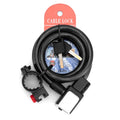 BG-0518 Mountain Bike Portable Anti-Theft Bold Cable Lock, Length:, 1m Without Lock Frame, 1.2m With Lock Frame, 1.5m With Lock Frame, 1.8m With Lock Frame