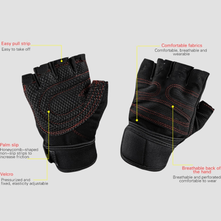 ST-2120 Gym Exercise Equipment Anti-Slip Gloves, S, M, L, XL