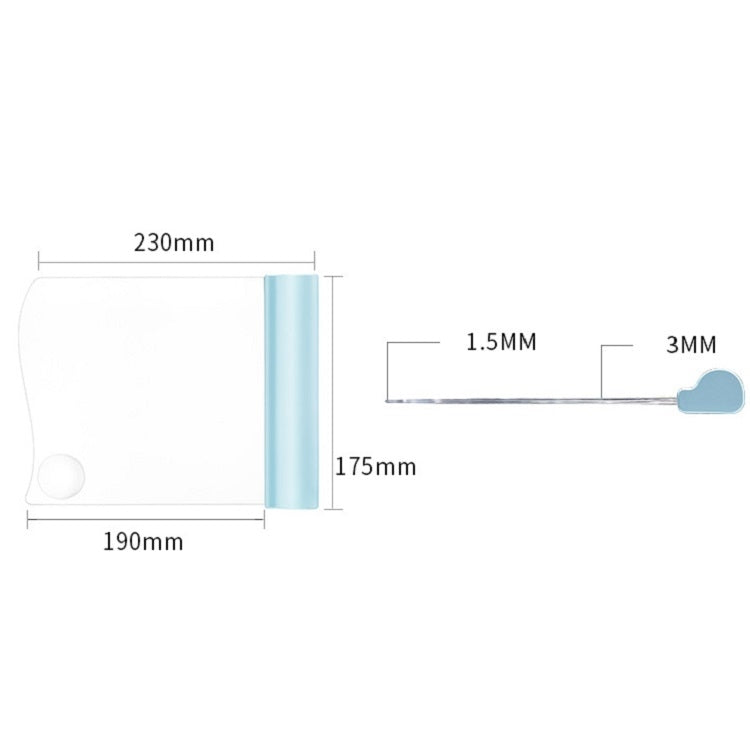 LED Acrylic Plate Eye Protection Night Reading Lamp, Pink, White, Blue