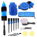 Electric Drill Cleaning Brush Water-Proof Gloves, 18 PCS / Set