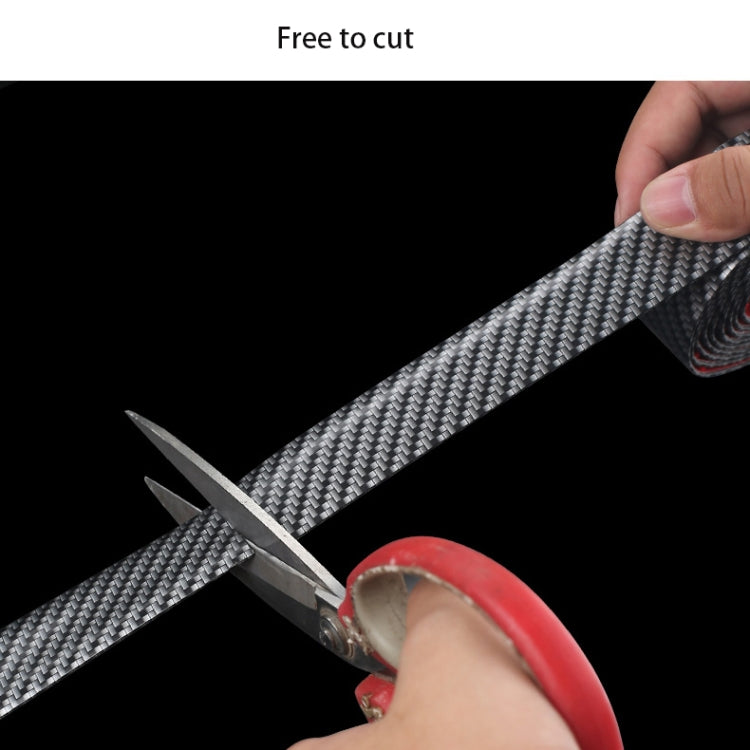 1m Car Bumper Anti-Collision Strip, Carbon Fiber Black 3cm, Carbon Fiber Black 5cm, Carbon Fiber Black 7cm, Carbon Fiber Black 10cm, Two-color Silver 3cm, Two-color Silver 5cm, Two-color Silver 7cm, Two-color Red 3cm, Two-color Red 5cm, Two-color Red 7...