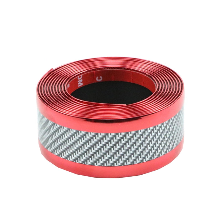 1m Car Bumper Anti-Collision Strip, Carbon Fiber Black 3cm, Carbon Fiber Black 5cm, Carbon Fiber Black 7cm, Carbon Fiber Black 10cm, Two-color Silver 3cm, Two-color Silver 5cm, Two-color Silver 7cm, Two-color Red 3cm, Two-color Red 5cm, Two-color Red 7...