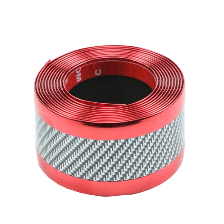 1m Car Bumper Anti-Collision Strip, Carbon Fiber Black 3cm, Carbon Fiber Black 5cm, Carbon Fiber Black 7cm, Carbon Fiber Black 10cm, Two-color Silver 3cm, Two-color Silver 5cm, Two-color Silver 7cm, Two-color Red 3cm, Two-color Red 5cm, Two-color Red 7...