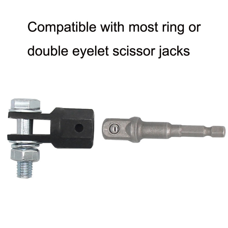 TO-OL007 Car Scissors Jack Adapter + Steel Ball Post, TO-OL007