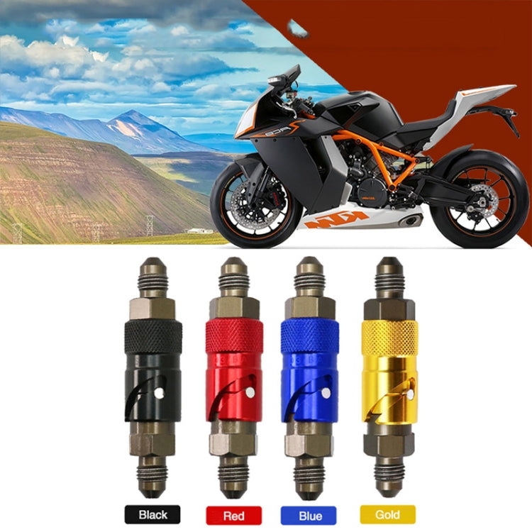 Motorcycle Universal Brake Hose Quick Release Joint, Black, Red, Blue, Gold