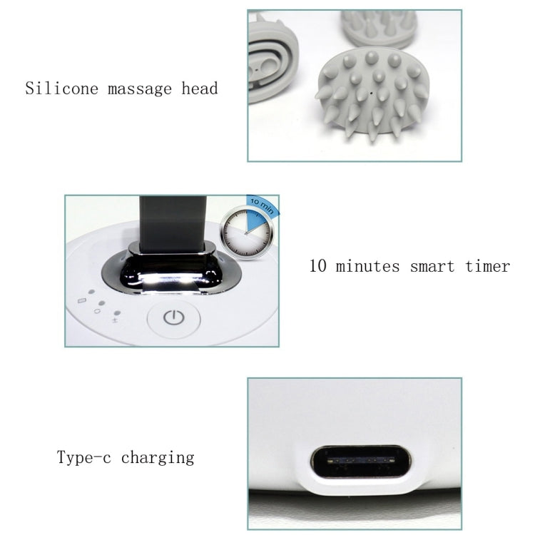 Electric Silicone Contacts Head Massager, English