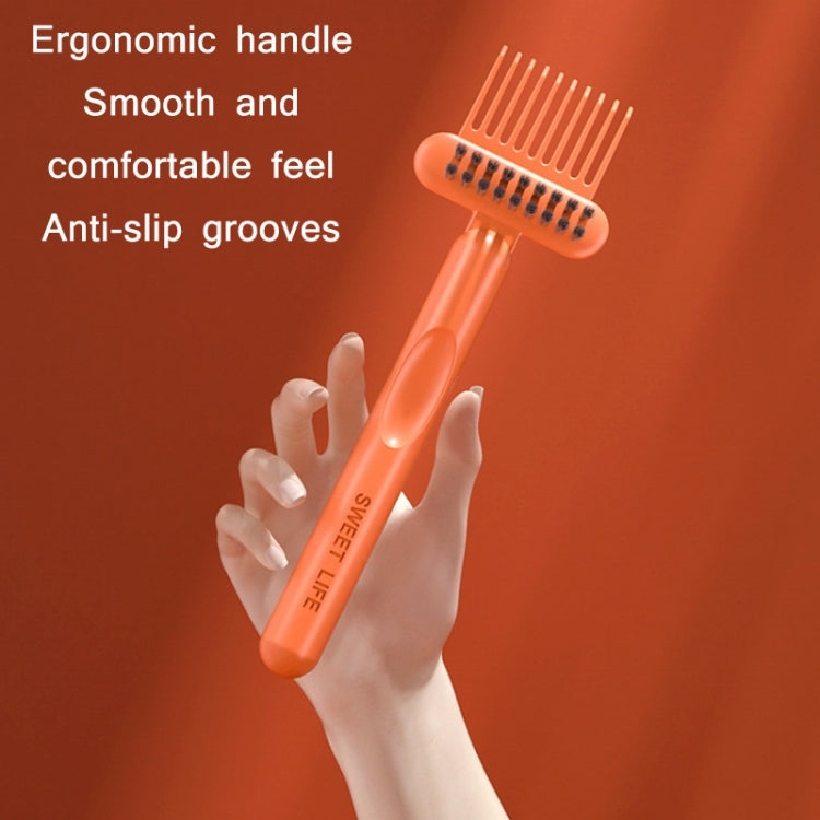 Comb Curling Iron Hollow Cleaning Brush, 17x5.5cm