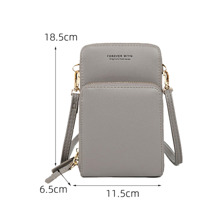 SJ617 Multifunctional Touch Screen Phone Bag Single-shoulder Bag, White, Yellow, Red Wine, Purple, Green, Black, Light Green, Pink, Red, Light Blue, Royal Blue, Gray, Orange, Rose Red