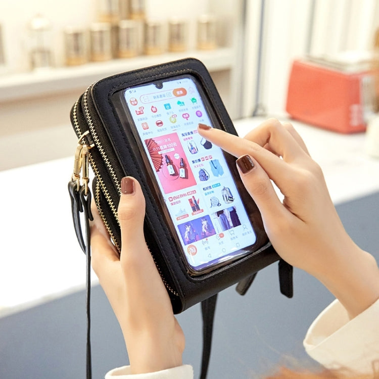 SJ617 Multifunctional Touch Screen Phone Bag Single-shoulder Bag, White, Yellow, Red Wine, Purple, Green, Black, Light Green, Pink, Red, Light Blue, Royal Blue, Gray, Orange, Rose Red