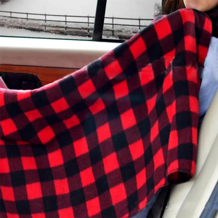 12V Car Winter Electric Heating Blanket, Temperature Control Type Red