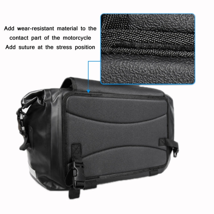 AFISHTOUR FM2021 Large Capacity Waterproof Motorcycle Rear Seat Bag, Yellow, Red, Black, Grey, Lake Blue