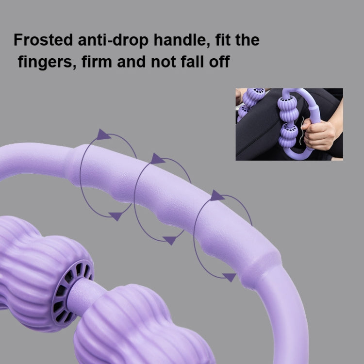 Ring-shaped Stovepipe Foam Roller Massage Roller(Random Color Deliver), 4-wheel Ring Random Color Deliver