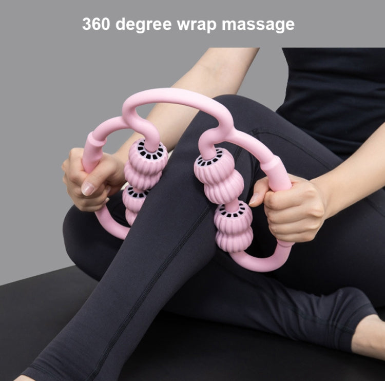 Ring-shaped Stovepipe Foam Roller Massage Roller(Random Color Deliver), 4-wheel Ring Random Color Deliver