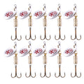 10 PCS HENGJIA  SP054 6.7cm / 7g Fresh Water Sequins Road Bait, Silver, Gold, Gold+Silver, Green Stripes, Black Gold Point, Copper