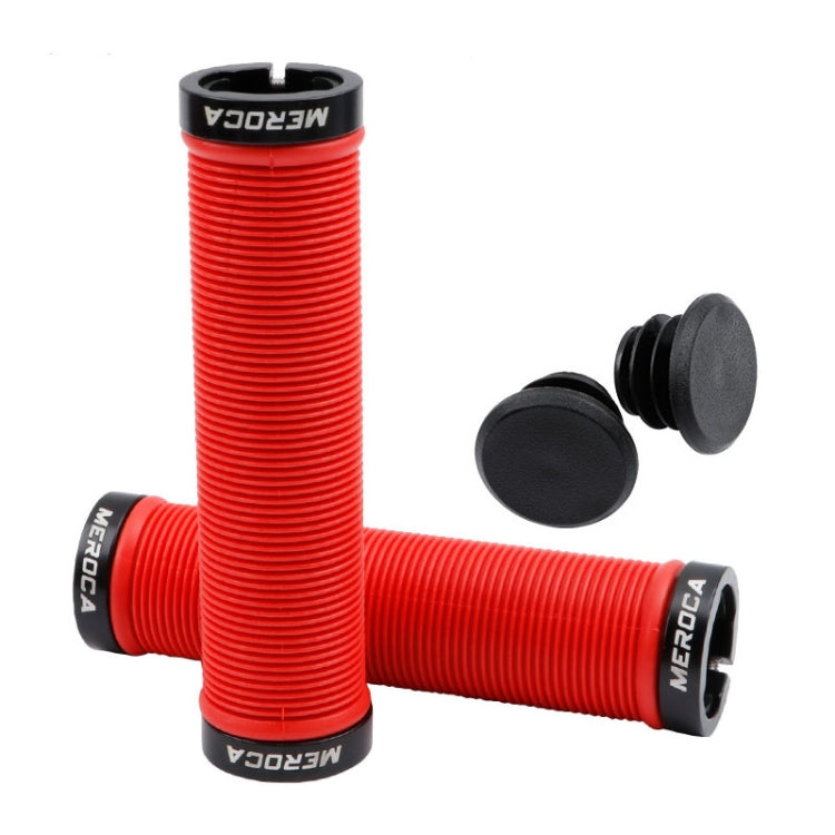 MEROCA Mountain Bike Anti-slip Shock Absorber Riding Grip Cover, Style:, One Side Lock ME38 Black, One Side Lock ME38 Red, One Side Lock ME38 Sky Blue, Bilateral Lock Thread ME15 Black, Bilateral Lock Thread ME15 Red, Bilateral Lock Thread ME15 Green  ...