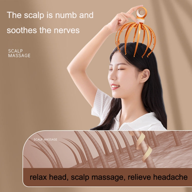 D18 Head Massager Relax Scalp Meridian Massager, 18 Claw (Pink), 18 Claw (Yellow), 18 Claw (Blue), 12 Claw (Pink), 12 Claw (Yellow), 12 Claw (Blue)