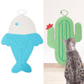 Non-slip and Moisture-proof Scratch Resistant Sisal Cat Scratch Pad, Small Fish, Cactus, Avocado