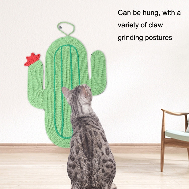 Non-slip and Moisture-proof Scratch Resistant Sisal Cat Scratch Pad, Small Fish, Cactus, Avocado