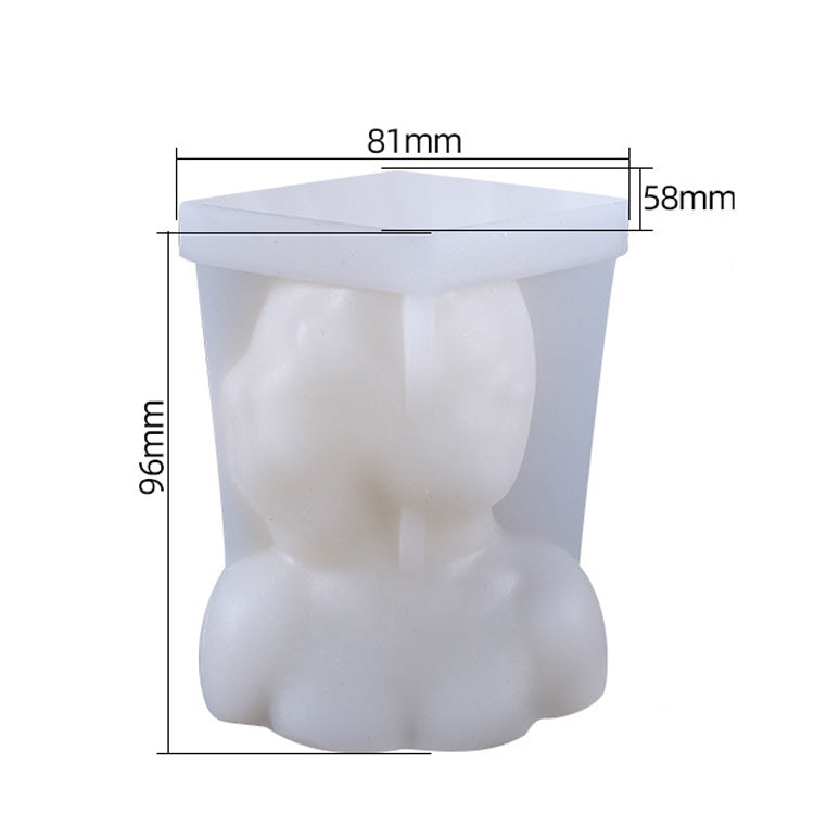 Aromatherapy Plaster Mold Rose Beauty Candle Silicone Mold, Style:, Cover Eyes, Close Eyes