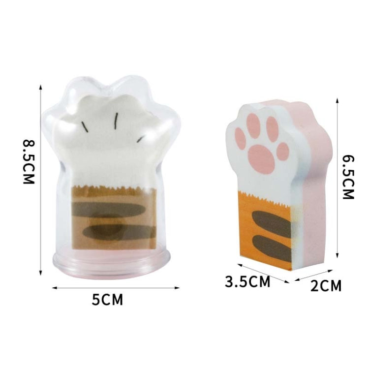 2 PCS Long Cat Claw Wet and Dry Use Puff with Storage Box, 01, 02