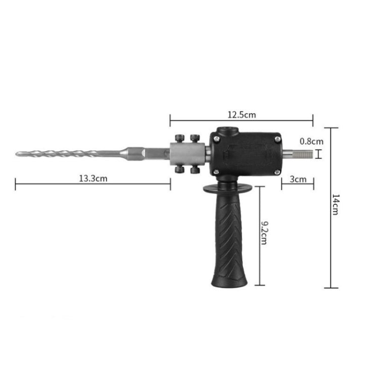 Electric Drill to Electric Hammer Conversion Head Electric Hammer Modification Accessories, Orange, Black