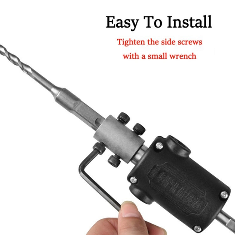 Electric Drill to Electric Hammer Conversion Head Electric Hammer Modification Accessories, Orange, Black