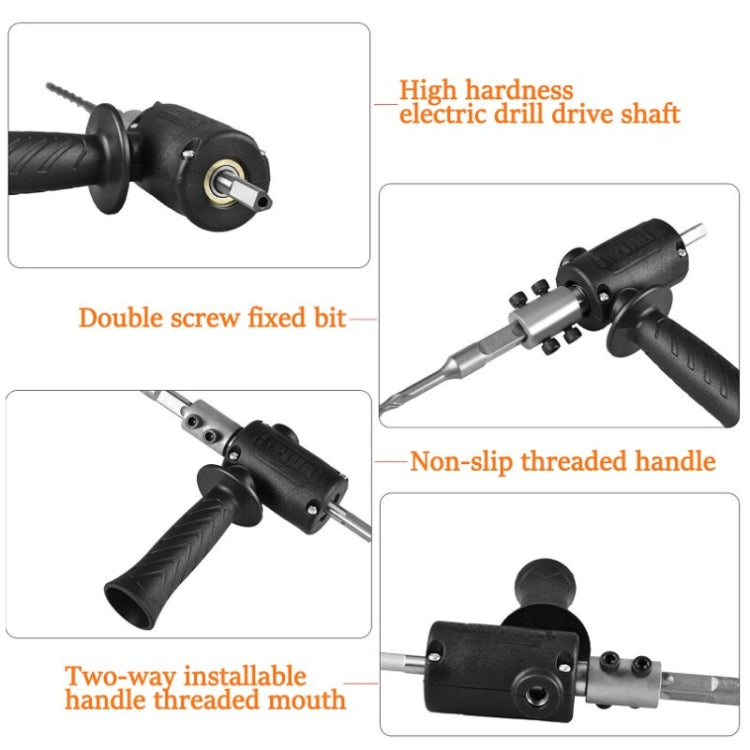 Electric Drill to Electric Hammer Conversion Head Electric Hammer Modification Accessories, Orange, Black
