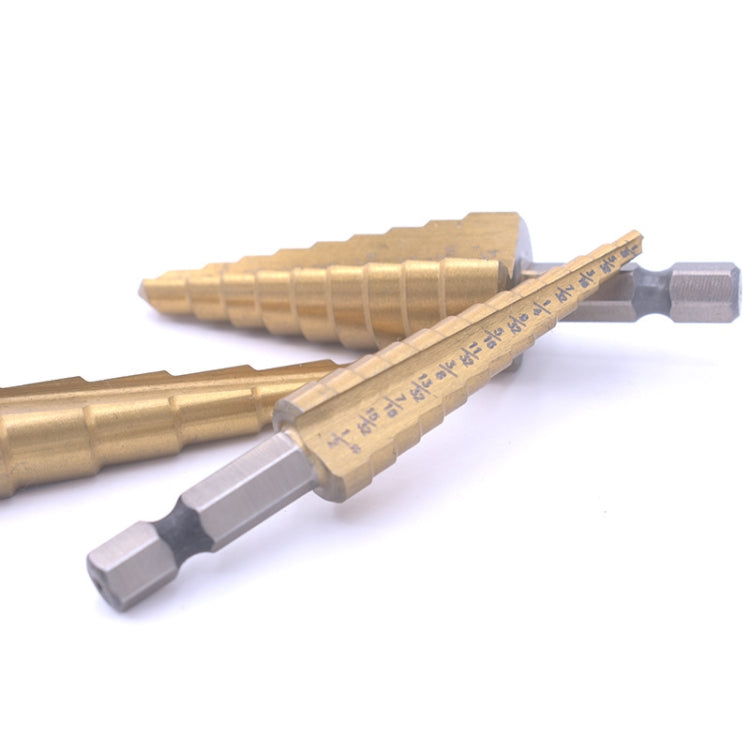 3 In 1 Hexagonal Shank Step Drill High Speed Steel Rear Hole Opening Tool, 3 In 1 / Set Hexagonal Shank Step Drill