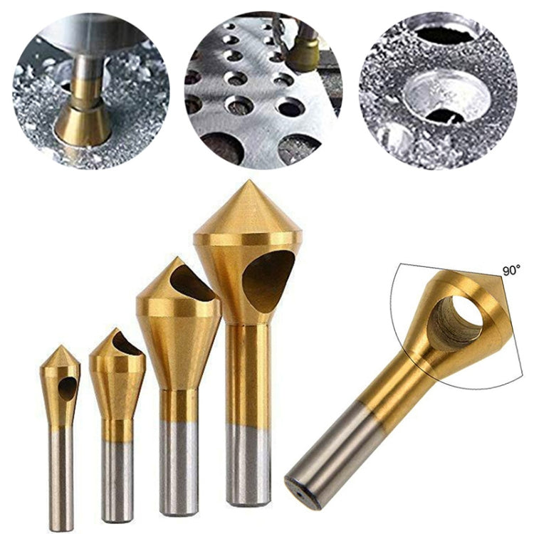 High-Speed Steel 90 Degree Renovation Interpolation Panel Chamfered Knife, 4 PCS / Set  Chamfered Knife