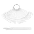 Nail Color Card Nail Display Board, White 40-color Pointed Card