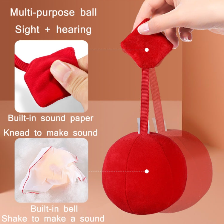 Infant Vision Training Ball Early Education Toys, Red, Black White