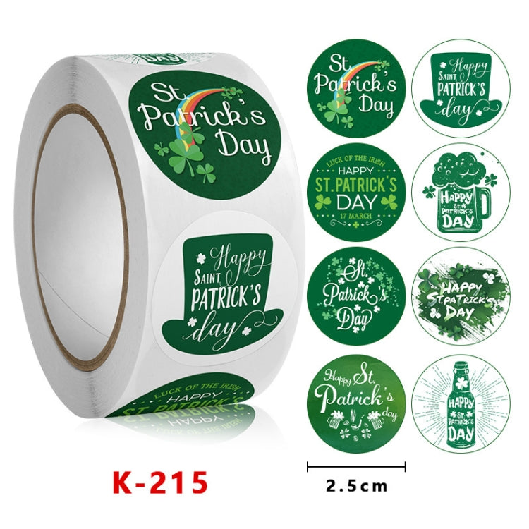 Four Leaf Clover Festival Adhesive Decorative Stickers, K-215, K-216, K-217, K-218, K-219
