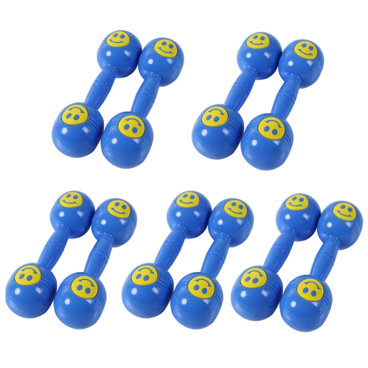 10 PCS Kindergarten Children Morning Exercise Plastic Rattle, Red, Yellow, Blue, Green