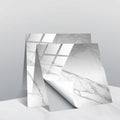 PVC Crystal Covered Film Geometric Pattern Tile Wall Sticker, 20 PCS 10cm