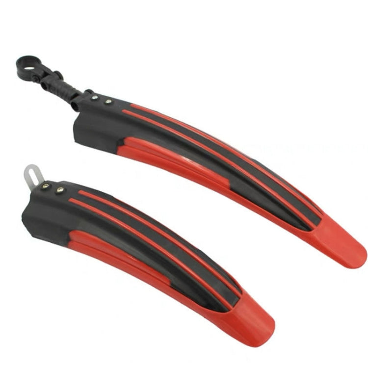 1 Set  Dual Color Bicycle Mudguard Mountain Bike Fenders Set, Black Red, All Black, Dark Blue, Black Light Blue, Black Green, Black and White, Dark Grey, Black Yellow
