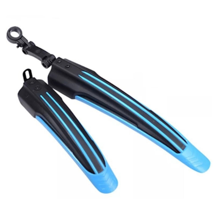 1 Set  Dual Color Bicycle Mudguard Mountain Bike Fenders Set, Black Red, All Black, Dark Blue, Black Light Blue, Black Green, Black and White, Dark Grey, Black Yellow