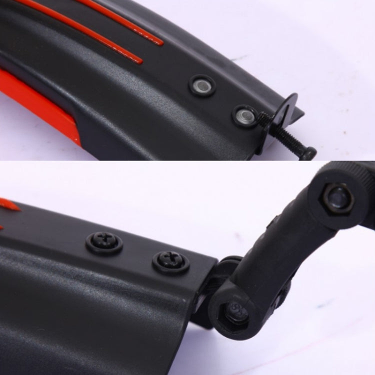 1 Set  Dual Color Bicycle Mudguard Mountain Bike Fenders Set, Black Red, All Black, Dark Blue, Black Light Blue, Black Green, Black and White, Dark Grey, Black Yellow
