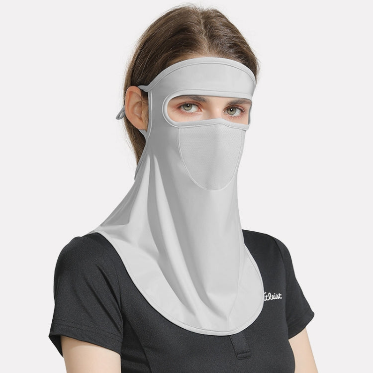 GOLOVEJOY Summer Ice Silk Sunscreen Face Shield  Ladies Outdoor Neck Protection Veil, Neck Protection Purple, Neck Protection Pink, Neck Protection Gray, Neck Protection Blue, Neck Protection White