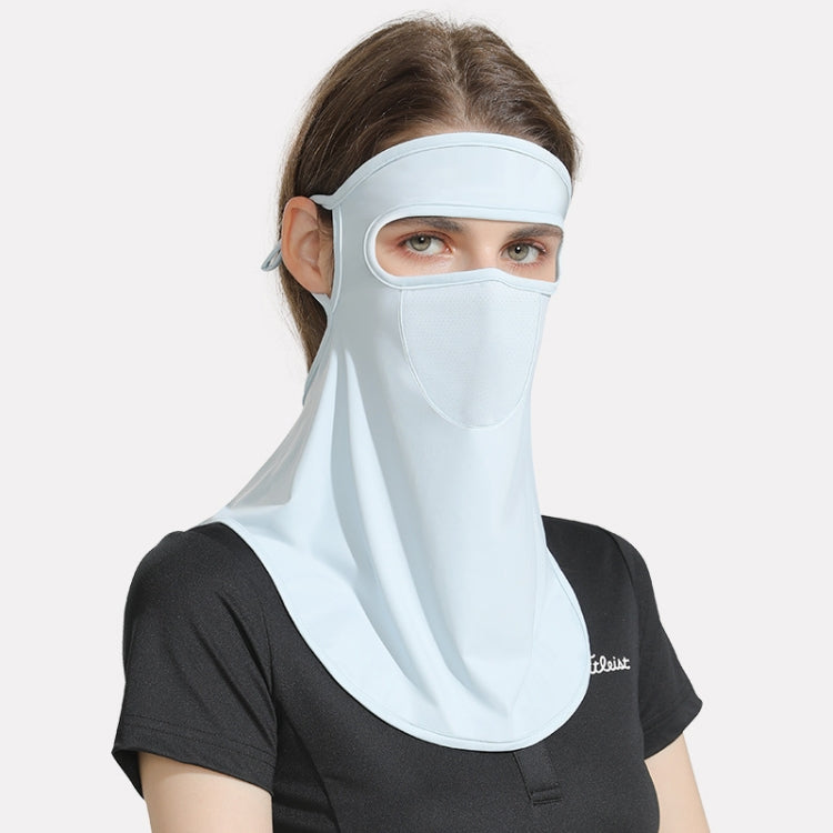 GOLOVEJOY Summer Ice Silk Sunscreen Face Shield  Ladies Outdoor Neck Protection Veil, Neck Protection Purple, Neck Protection Pink, Neck Protection Gray, Neck Protection Blue, Neck Protection White