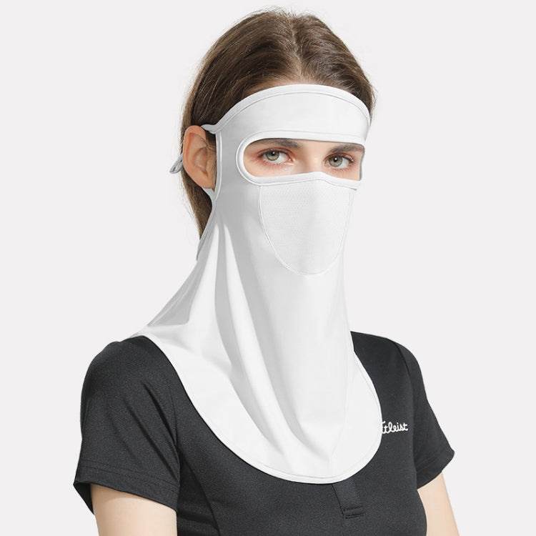 GOLOVEJOY Summer Ice Silk Sunscreen Face Shield  Ladies Outdoor Neck Protection Veil, Neck Protection Purple, Neck Protection Pink, Neck Protection Gray, Neck Protection Blue, Neck Protection White