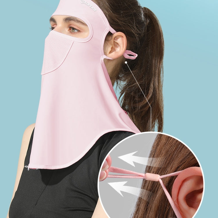 GOLOVEJOY Summer Ice Silk Sunscreen Face Shield  Ladies Outdoor Neck Protection Veil, Neck Protection Purple, Neck Protection Pink, Neck Protection Gray, Neck Protection Blue, Neck Protection White