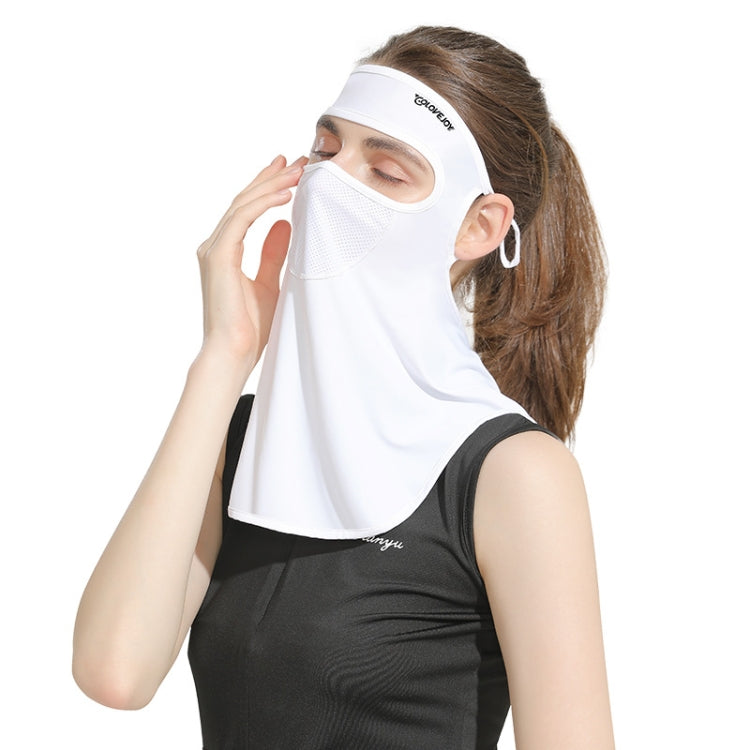 GOLOVEJOY Summer Ice Silk Sunscreen Face Shield  Ladies Outdoor Neck Protection Veil, Neck Protection Purple, Neck Protection Pink, Neck Protection Gray, Neck Protection Blue, Neck Protection White