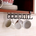 Hole-free Hanging Cup Holder Clip-type Double-row  Hook Frame, Clip-type Hook Frame