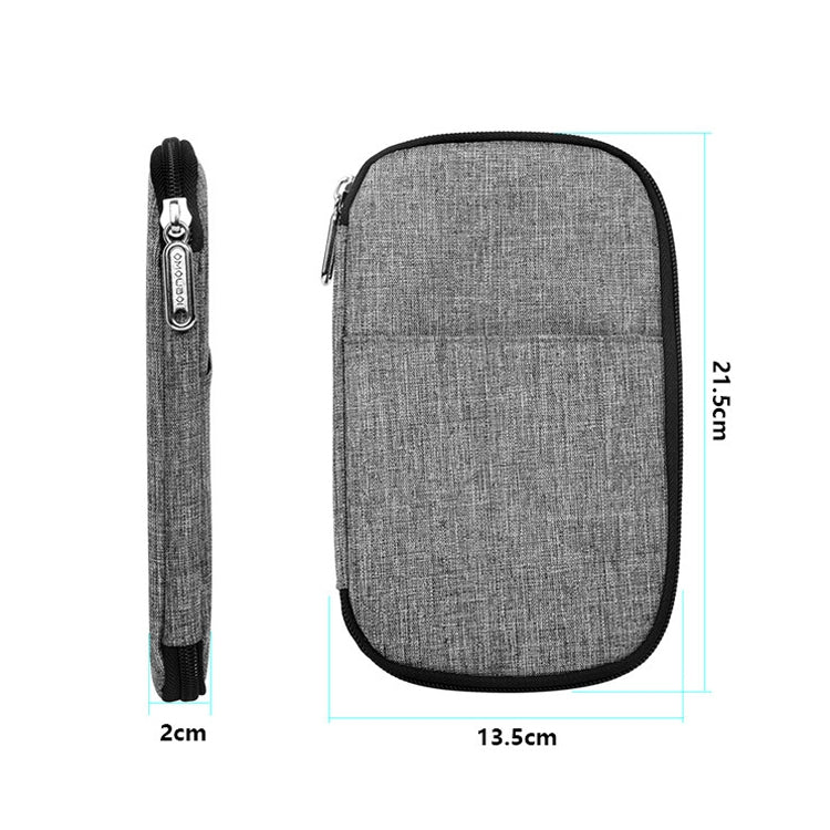 OMOUBOI Outdoor Travel Storage Bag Multi-Function Passport Package, Black, Red, Dark Blue, Gray White, Olive