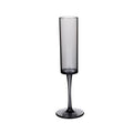 165ml Household Acrylic Champagne Glasses, Black, Transparent