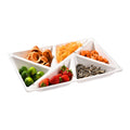 6 In 1 Multifunctional Compartmental Luminous Fruit Tray, Style:, White, Base + White Disc, Luminous Base + Disc